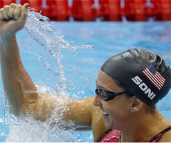 Olympic swimming: Soni wins 200m breaststroke with world record