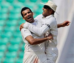 Sehwag, Zaheer return home
