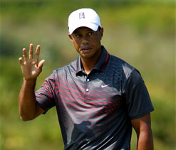 Tiger Woods in joint lead at TPC Boston