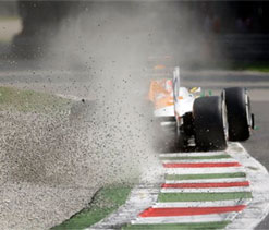 Luiz Razia tests for Sahara Force India in France