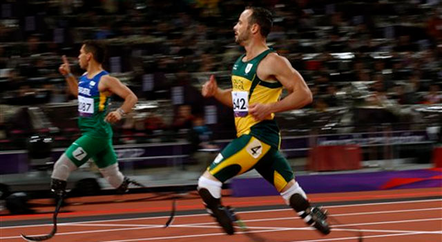 Oscar Pistorius stunned at Paralympics