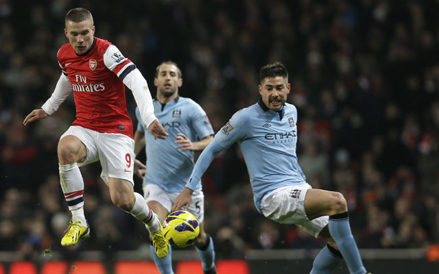 Manchester City beat Arsenal 2-0 as both see red
