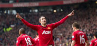 Man Utd 2-1 Liverpool: Van Persie & Evra fire hosts past resurgent Reds