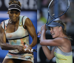 Australian Open: Sharapova, Venus to face-off in Round 3