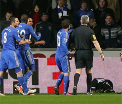 Hazard sent off for kicking ball boy as Chelsea frustrations boil over