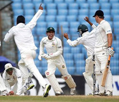 Bangladesh`s Gazi grabs hat-trick as Test drawn