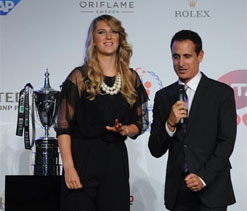 Redfoo helps Victoria Azarenka deal with fame