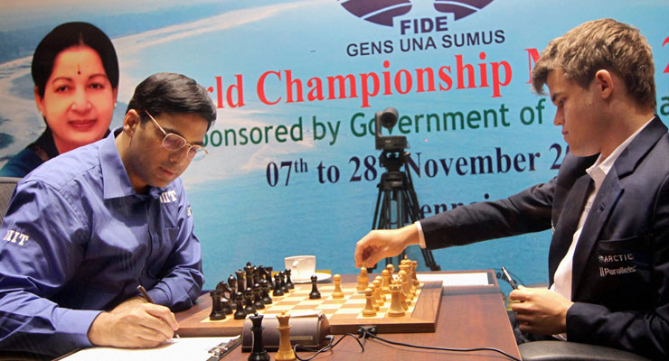 World Chess Championship Game 9 Video: Viswanathan Anand vs Magnus Carlsen