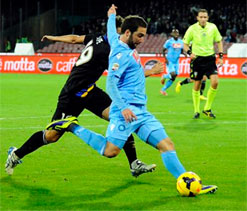 Antonio Cassano downs Napoli as Milan held by 10-man Genoa