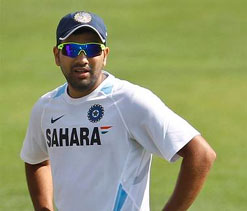 Rohit Sharma gets Test cap from Sachin Tendulkar