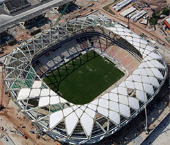 Work resumes at Manaus World Cup stadium