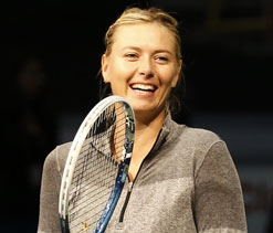 Sharapova happy with `baby step` return