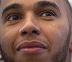 Lewis Hamilton going gaga over Mercedes