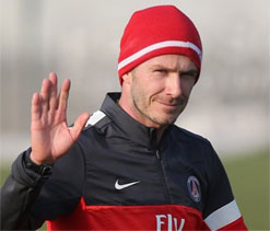 PSG boss Ancelotti says ``humble`` Beckham instant hit with teammates
