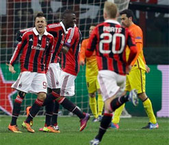 UEFA Champions` League: AC Milan 2-0 Barcelona
