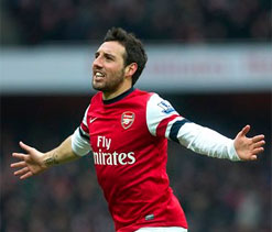 Arsenal 2-1 Aston Villa: Cazorla leaves it late to ease pressure on Wenger