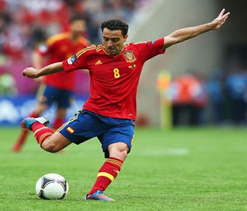 Xavi ruled out for Spain with hamstring injury