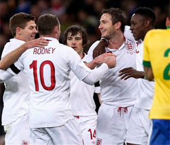 England 2-1 Brazil: Rooney & Lampard secure Wembley win