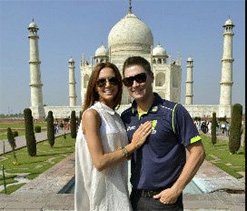 Aussie cricketers having a ball in Chandigarh