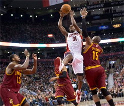 Raptors guard Terrence Ross makes NBA debut in win over Cavaliers