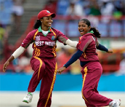 Windies women's team returns home to big welcome