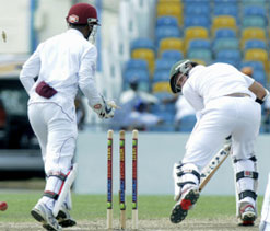 First Test, day 1: Zimbabwe collapse, Windies lose early wickets