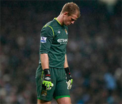 Hart admits Manchester United punished Man City`s inconsistency in PL