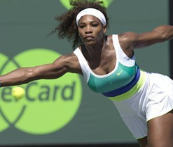 Serena Williams advances at Key Biscayne
