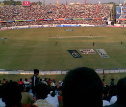 Full-house at Hyderabad stadium enjoys India`s day out