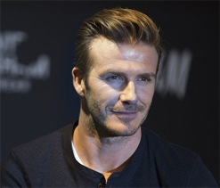 David Beckham struggles to master French