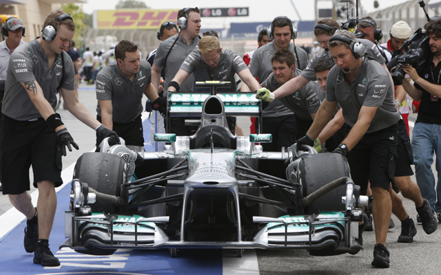 Mercedes to switch 50 percent work force on 2014 Formula One car