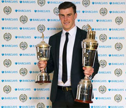 Tottenham’s Gareth Bale lifts second PFA Player of the Year award