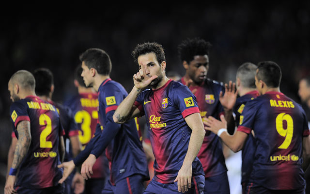 Cesc Fabregas’ hat-trick leads Barcelona’s rout of Mallorca