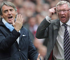 Mancini vows to concede PL title to Fergie if City loses Monday game to United