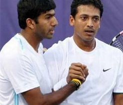 Bhupathi-Bopanna enter quarters, Paes, Sania ousted