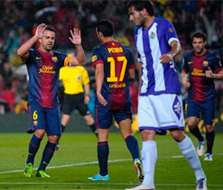 Spanish La Liga: Barcelona beat Valladolid 2-1