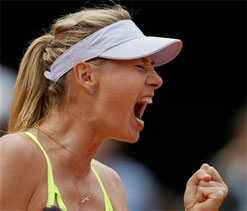 Sharapova beats Azarenka to reach French Open final