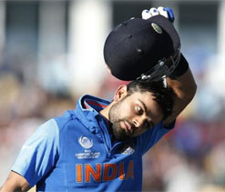 Kohli falls to a controversial catch, walks off fuming