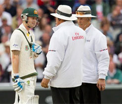 Ashes cricket bats `in silicone tape probe`