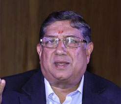 Srinivasan arrives to attend BCCI disciplinary panel meet