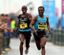 Mo Farah edged out by Kenenisa Bekele in `thrilling` Great North Run