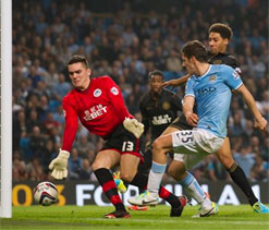 Stevan Jovetic opens account as Manchester City spank Wigan 5-0
