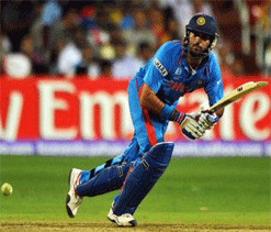 Yuvraj shines again as India Blue win by 11 runs
