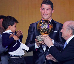 Cristiano Ronaldo patches up with Sepp Blatter