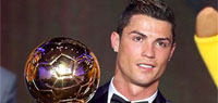 Cristiano Ronaldo wins 2013 Ballon d`Or ahead of Lionel Messi