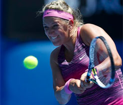 Australian Open: Slow start but Victoria Azarenka through to second round