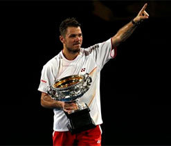Swiss Wawrinka steps out of Federer`s shadow with maiden Grand Slam title