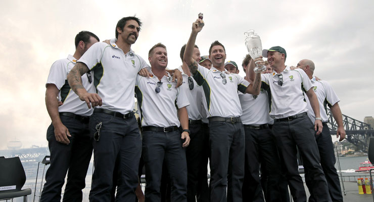 Australia feted for Ashes triumph at Sydney Opera House