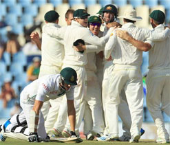 Johnson bowls Aussies to crushing win