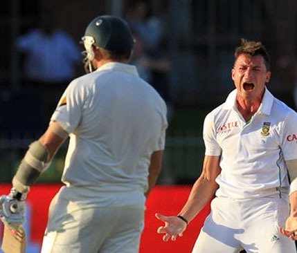 Steyn says `motivated` by Johnson`s `brutal` pace attack in first Test